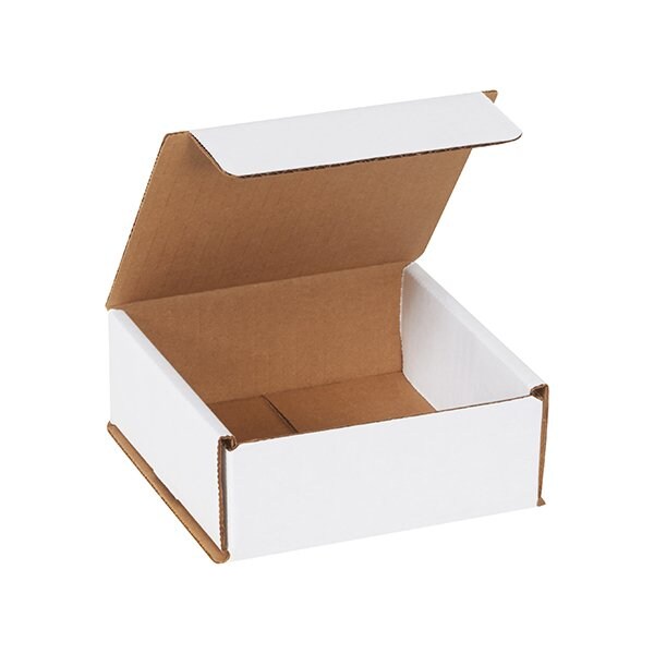 Bsc Preferred 5 x 5 x 2'' White Corrugated Mailers, 50PK BUY00026219 - main